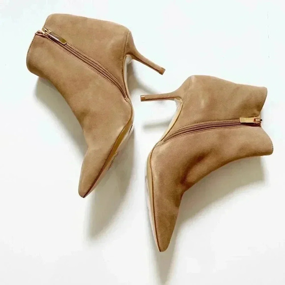 NEW L’AGENCE Aimee Suede Pointed Toe Booties size 37.5 US 7 - Picture 6 of 9